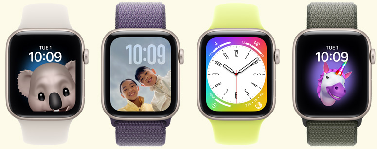 Fun and funny watch faces, coordinating case and band colours