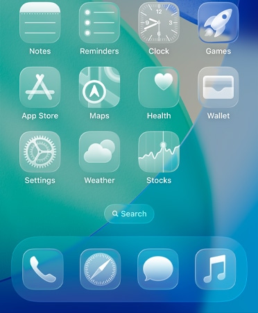 Ένα app στο iPhone που δείχνει τη λειτουργία Διαλογή Κλήσης σε χρήση