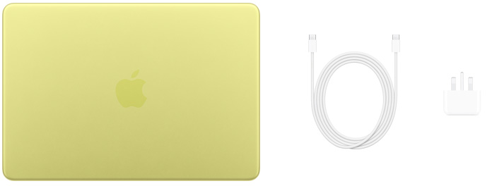 13-inch MacBook Neo, USB-C Charge Cable and 20W USB-C Power Adapter