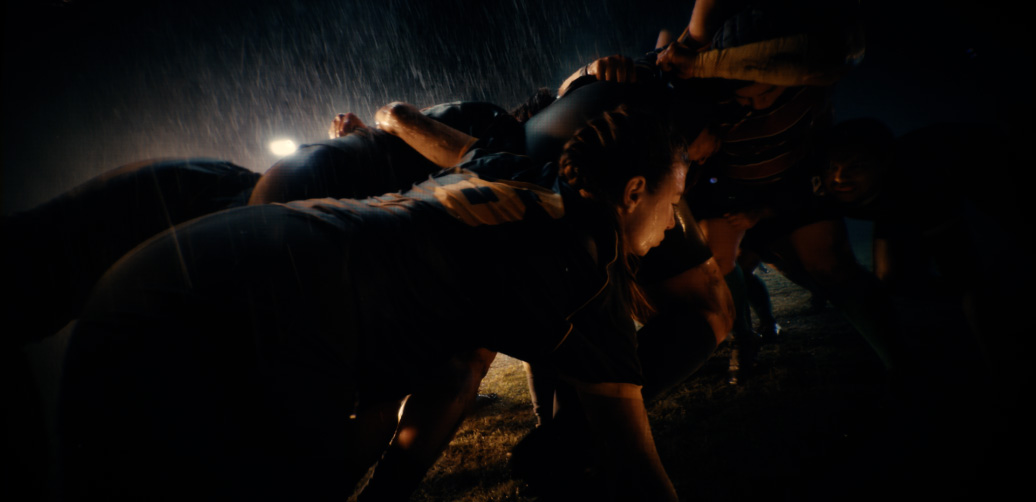 Een rugbywedstrijd op iPhone 17 Pro