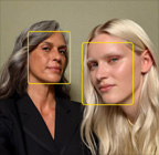 De feature Middelpunt voor foto’s wordt gebruikt om de gezichten van personen beter in beeld te brengen