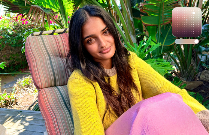 Photo d’une personne prise avec la fonctionnalité Styles photographiques de la caméra