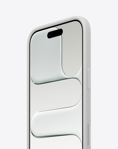 iPhone Air, front exterior, side exterior, thin profile, light gray Bumper attached
