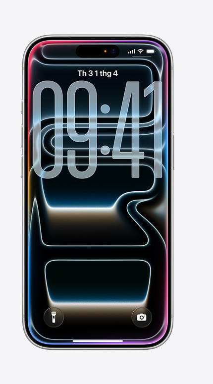 Màn hình iPhone hiển thị tính năng Dịch Trực Tiếp đang dịch một tin nhắn từ tiếng Đức sang tiếng Anh